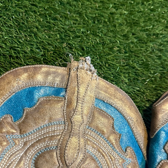 Diego Di Lucca “Beau” Brown & Blue Boots - Picture 7 of 7